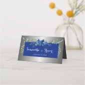 シルバー花びらズオブラブフォールディング座席表 プレイスカード (裏面)