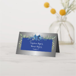 シルバー花びらズオブラブフォールディング座席表 プレイスカード