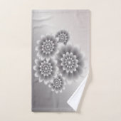 シルバー花びらズブーケ バスタオルセット (ハンドタオル)