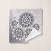 シルバー花びらズブーケ バスタオルセット (ウォッシュタオル)