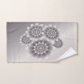 シルバー花びらズブーケ バスタオルセット (ハンドタオル)