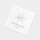 シルバー花火の年越しパーティー 箔ナプキン (左)