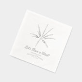 シルバー花火7月4日1000周年 箔ナプキン (左)