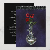 シルバー花瓶ゴシック招待状 招待状 (正面/裏面)
