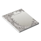 シルバー華美のモダンメモ帳 ノートパッド (アングル)