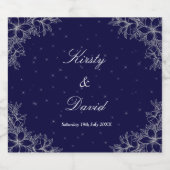 シルバー華美フローラ スパークリングワインラベル (シングルラベル)