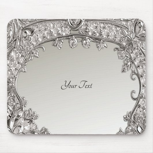 シルバー華美モダンマウスパッド マウスパッド (正面)