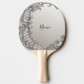 シルバー華美モダン卓球ラケット 卓球ラケット (裏面)