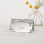 シルバー華美モダン座席表 プレイスカード (裏面)