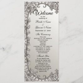 シルバー華美モダン結婚式 プログラム