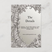 シルバー華美モダン詳細エンクロージャ・カード エンクロージャーカード (正面)