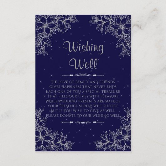 シルバー華美結婚の願い井戸 エンクロージャーカード (正面)