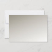 シルバー華美RSVPモダンカード 出欠カード (裏面)