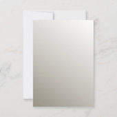 シルバー華美RSVPモダンカード 出欠カード (裏面)