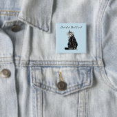 シルバー虎猫父の日 缶バッジ (インサイチュ)