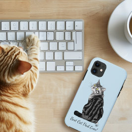 シルバー虎猫父の日 iPhone 11 ケース