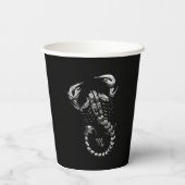 シルバー蠍座〔占星術の〕十二宮図サインアストロロジースコーピオン 紙コップ (裏面)