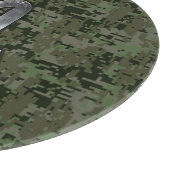 シルバー蠍座〔占星術の〕十二宮図サインウッドランドデジタル迷彩柄 カッティングボード (角)