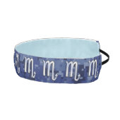 シルバー蠍座〔占星術の〕十二宮図サインオンブルー迷彩柄 アスレチックヘッドバンド (右)