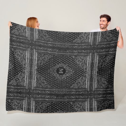 シルバー装飾品（モノグラム付き） フリースブランケット (インサイチュ)
