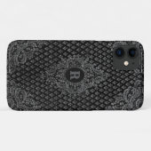 シルバー装飾品（モノグラム付き） Case-Mate iPhoneケース (裏面(横))