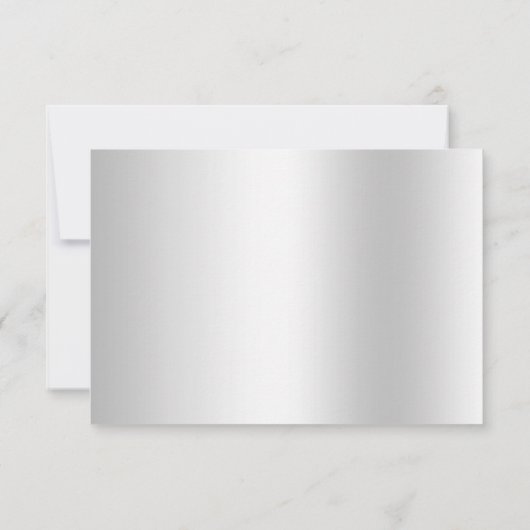 シルバー装飾 ウェディングメニュー RSVP (裏面)