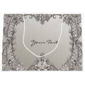 シルバー装飾 モダン ギフトバッグ (正面)