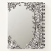 シルバー装飾 モダン ノートブック (裏面)