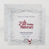 シルバー記念日 セーブザデート (正面/裏面)