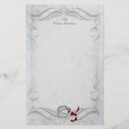 シルバー記念日 便箋 (正面)