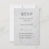 シルバー記念日RSVP 出欠カード (裏面)