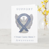 シルバー認識度リボンエンジェルカスタマイズカード カード (黄色い花)