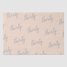 シルバー赤面30バースデーパーティーグリッター"Thirty" 薄葉紙