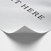 シルバー追加のカスタム文字包装紙 ラッピングペーパー (角)