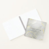 シルバー金ゴールドアーティストゲストブックfor Art Show ノートブック (内部)