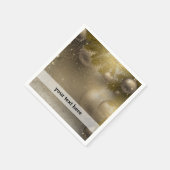 シルバー金ゴールドオーナメント スタンダードカクテルナプキン (角)