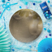 シルバー金ゴールドオーナメント ペーパープレート (パーティー)