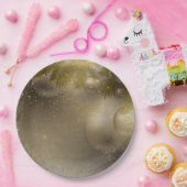 シルバー金ゴールドオーナメント ペーパープレート (パーティー)