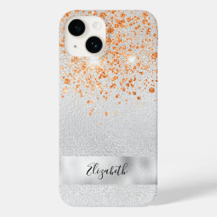 シルバー金ゴールドグリッターのキラキラ名 Case-Mate iPhone 14ケース