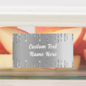 シルバー金ゴールドグリッタースパークリレーベルカスタムズ文字 ラベル (貼付)