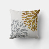 シルバー金ゴールドグリッター結婚したメリークリスマス クッション (裏面)