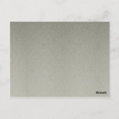 シルバー金ゴールドスノーフレーク冬ウェディングテーブルカード ポストカード (裏面)