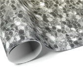 シルバー金ゴールドダークスパークルグリッター グラデーション ラッピングペーパー (ロールコーナー)