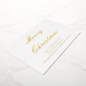 シルバー金ゴールドバラゴールドフォイルクリスマスホリデーカード 箔シーズンカード (回転した状態)