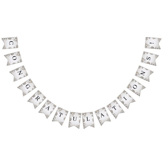 シルバー金ゴールドフローラバンティング国旗 バンティングフラッグ (全)