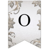 シルバー金ゴールドフローラバンティング国旗 バンティングフラッグ (第2の旗)