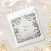 シルバー金ゴールドフローラ優先バッグ フェイバーバッグ (クリップ留めされた状態)