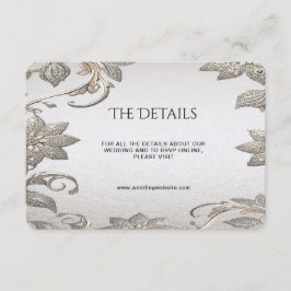 シルバー金ゴールドフローラ詳細エンクロージャカード エンクロージャーカード