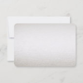 シルバー金ゴールドフローラRSVPカード 出欠カード (裏面)