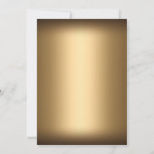 シルバー金ゴールドプリンセスマスカレードスウィート16招待状 招待状 (裏面)